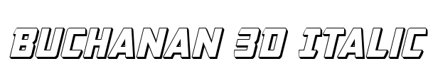 Buchanan 3D Italic