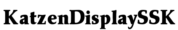 KatzenDisplaySSK Font Image