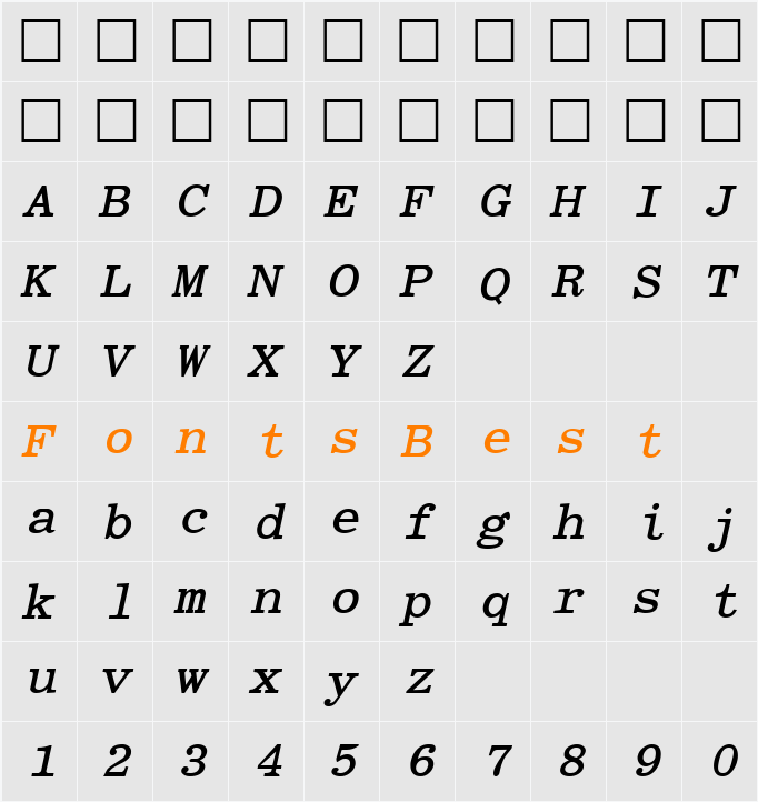 Elite Character Map