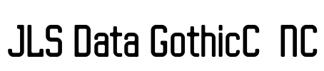 JLS Data GothicC  NC Font Image