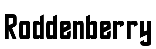 Roddenberry Font Image
