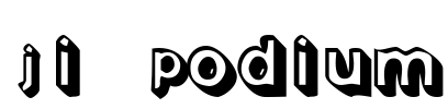 JI-Podium Font Image