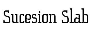 Sucesion Slab Font Image