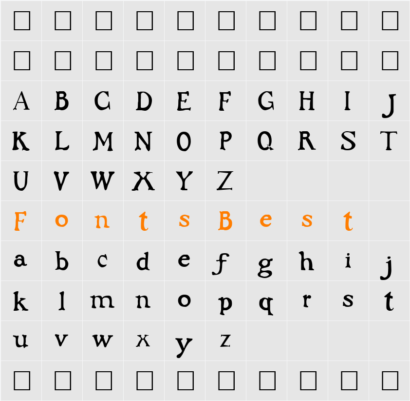 Buccaneer Character Map