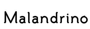 Malandrino Font Image