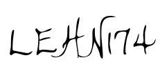 LEHN174 Font Image