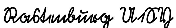 Rastenburg U1SY Font Image