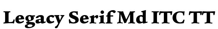 Legacy Serif Md ITC TT