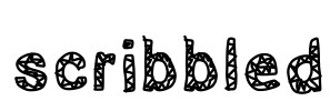 scribbled