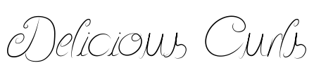 Delicious Curls Font Image