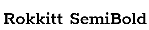 Rokkitt SemiBold