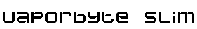 Vaporbyte Slim Font Image