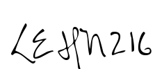 LEHN216 Font Image