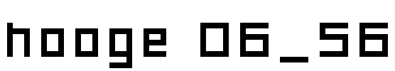 hooge 06_56 Font Image