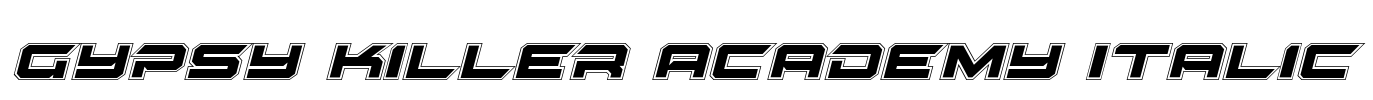 Gypsy Killer Academy Italic