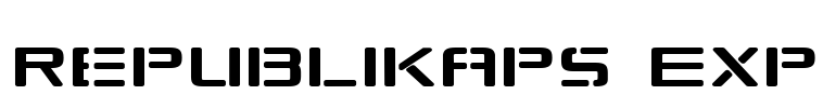 Republikaps Exp Font Image