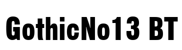 GothicNo13 BT