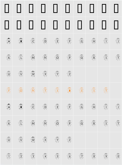 pf_lamb1 Character Map