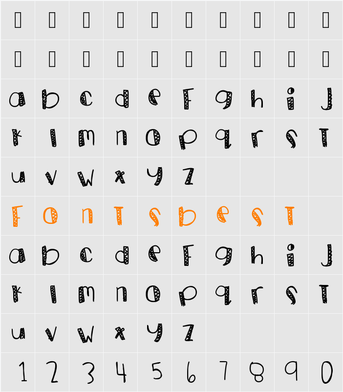 GoldPanda Character Map