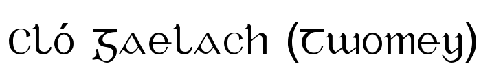 Cló Gaelach (Twomey)