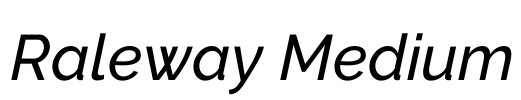 Raleway Medium