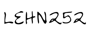 LEHN252 Font Image