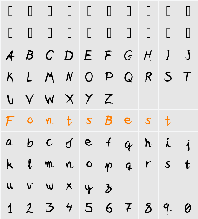 ideasAndApps Character Map
