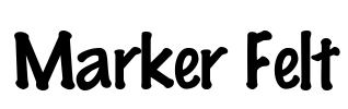 Marker Felt Font Image