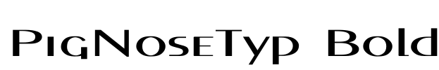 PigNoseTyp Bold