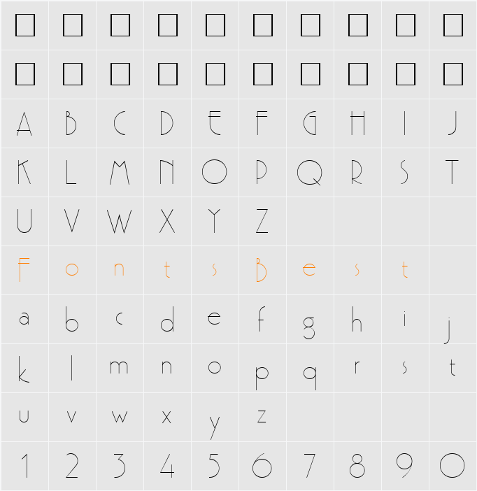 Premi Character Map