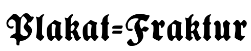 Plakat-Fraktur Font Image