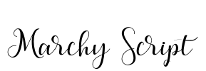 Marchy Script Font Image