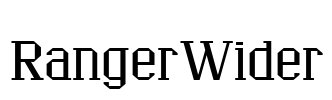 RangerWider Font Image