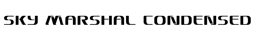 Sky Marshal Condensed Font Image