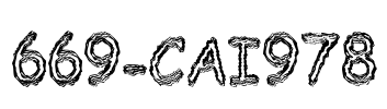 669-CAI978 Font Image
