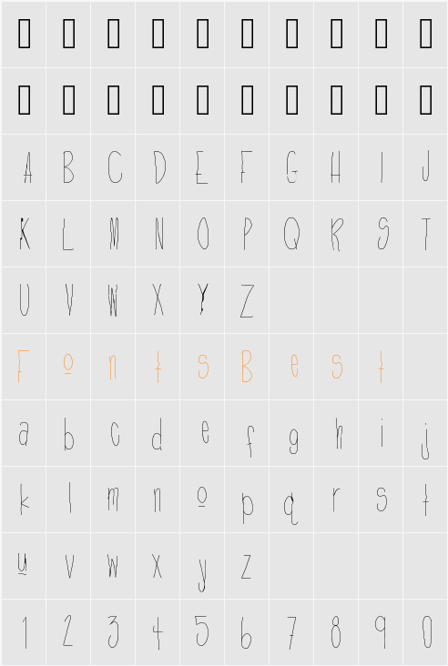 DefyGravity Character Map