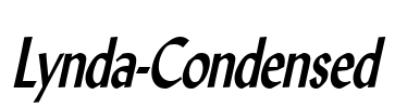 Lynda-Condensed Font Image
