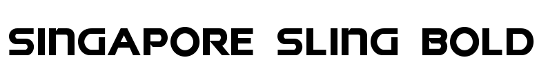 Singapore Sling Bold Font Image