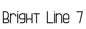 Bright Line 7 Font Image