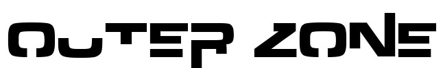 Outer zone Font Image