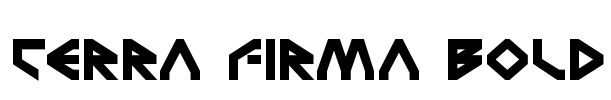 Terra Firma Bold Font Image