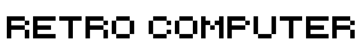 Retro Computer Font Image