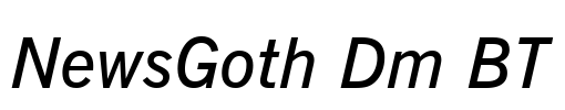 NewsGoth Dm BT