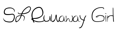 SL Runaway Girl Font Image