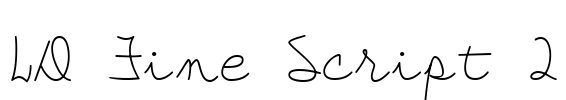 LD Fine Script 2 Font Image