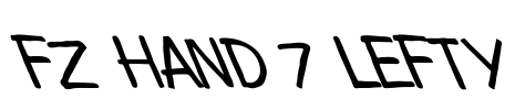 FZ HAND 7 LEFTY Font Image