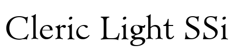 Cleric Light SSi Font Image