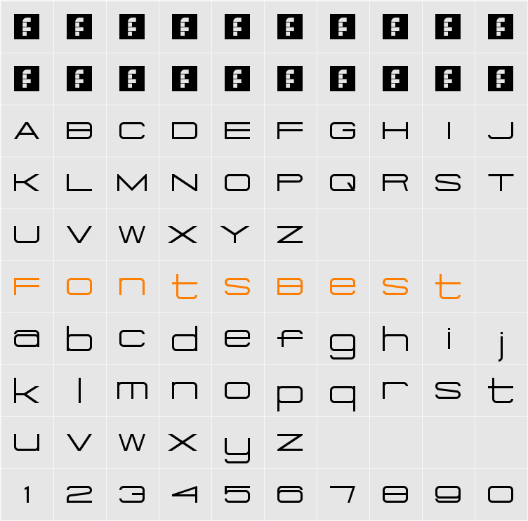 Eurosteal Character Map