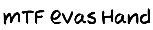 MTF Evas Hand Font Image