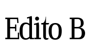 Edito B Font Image
